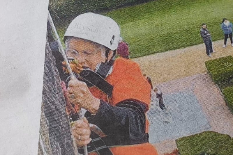 To mark her 70th birthday, Pat decided to abseil down Belfast Castle to raise funds for MS