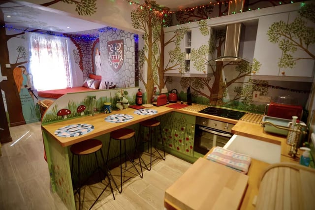 Immerse yourself in a world filled with fairytales and magical splendour inside of this unsuspecting Belfast townhouse in the east of the capital. Centred around Princess Becfola and her story, the vibrant painted murals explain this Irish character’s backstory whilst also providing excellent decorations around the house.