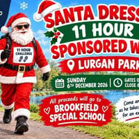 Dressed as Santa a Co Armagh man plans to walk around Lurgan Park for 11 hours raising vital funds for Brookfield Special School