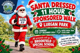 Philip McKinley is planning on a charity walk dressed as Santa in Lurgan Park.