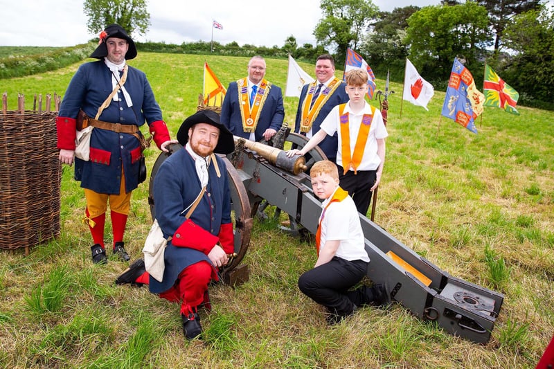 The North Irish Dragoons (historical re-enactors) held an artillery display in the field at Saintfield.