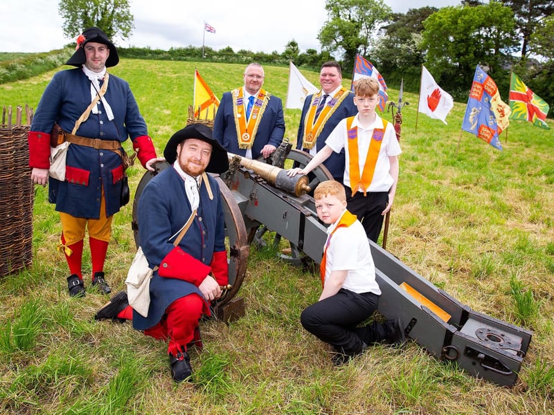 The North Irish Dragoons (historical re-enactors) held an artillery display in the field at Saintfield.