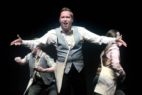 The Shelley Lowry School performance of excerpts from the muscal, 'Newsies' at the Portadown Music Festival in the Musical Theatre section. PT14-213