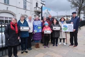RSPB Antrim Local Group is running a project to help local residents, organisations and businesses provide additional nest sites by giving swift nest boxes and lending swift caller systems to interested people.  Photo: RSPB Antrim Local Group