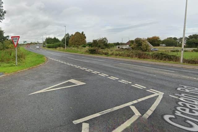 Creagh Road, Toome, where the court heard the offences were detected | Google Maps