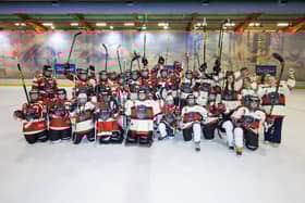 Fun on the ice for young players. Pic credit: LCCC
