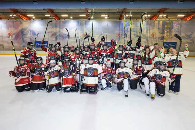 Fun on the ice for young players. Pic credit: LCCC