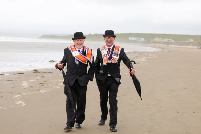 Martin Whitehead and Nigel Oates from Portadown, LOL 608 pictured at the Rossnowlagh beach.