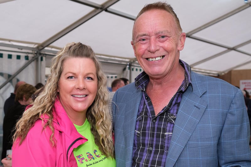 Sean Henry and Natasha Scullion pictured at fundraising barbecue.
