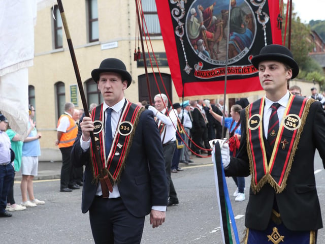 Well turned-out for the parade on Saturday.