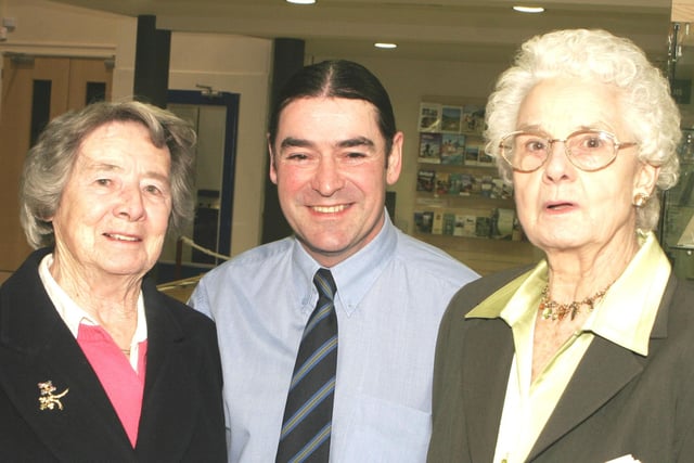 Margaret Charters, John Doherty and Muriel Hill at the Ballymoney Drama festival opening night in 2006.