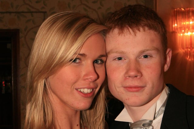 Dorothy Nicholl and Andrew McConaghie pictured at Ballycastle High School formal held at the Royal Court Hotel in Portrush in 2009