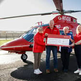 Amy Henshaw - Regional Fundraising Coordinator AANI, Alan Morrow - AANI Volunteer, Edel Foy - Tesco Lurgan Community Champion, and Irene Crawford - AANI Volunteer.