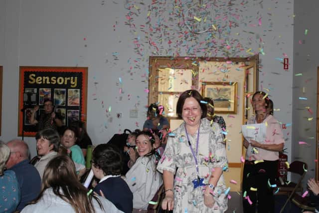 Donard School celebrates Mrs Lavery.