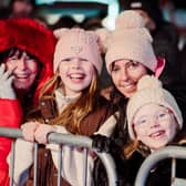 Sylvia, Darcie, Lisa and Harper enjoy the show at Glengormley Christmas Lights switch on.