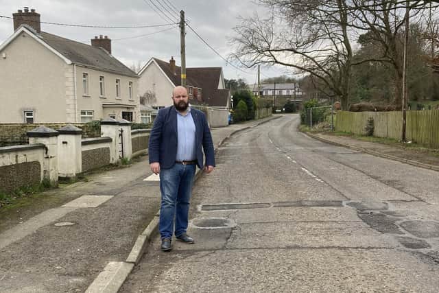 Armagh, Banbridge and Craigavon Councillor Mark Baxter who says he has never seen rural roads in such a bad state of disrepair.
