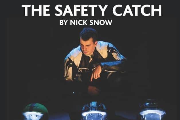Coleraine actor Andrew McCracken in The Safety Catch in which he plays Ballymoney motorcycling champion Michael Dunlop. Credit: Andrew McCracken