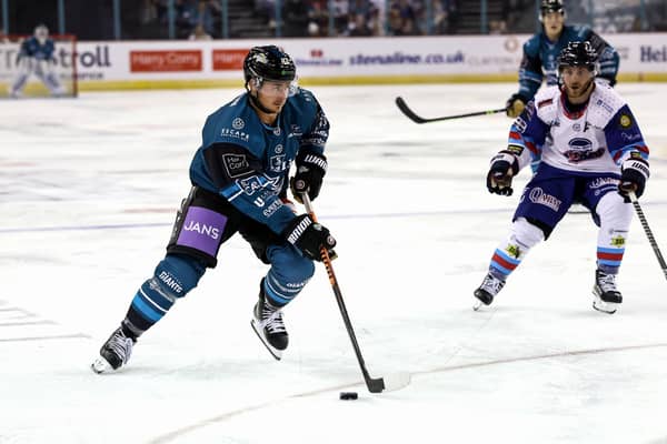 The signing fest for Belfast Giants' head coach Adam Keefe is continuing apace as he builds his squad for next season. Now former defenceman Gabe Bast has been re-signed. Picture: William Cherry/Presseye