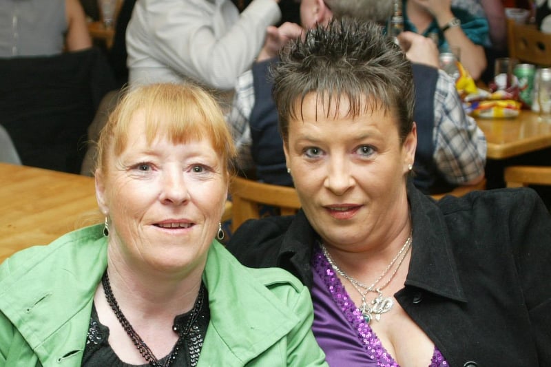 Eileen and Ann Gillon at Carrick Cricket Club’s New Year Eve party night in 2007. Ct01-015tc