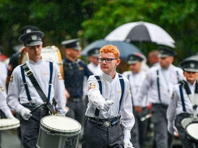 Taking part in the Dundonald parade.