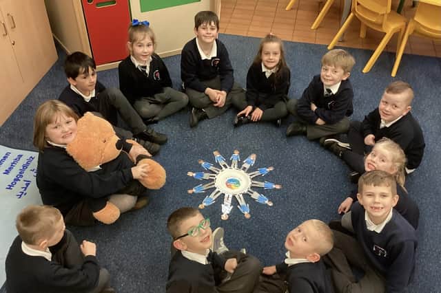 Celebrating Friendship Week at Ballymoney Model Integrated Primary School.