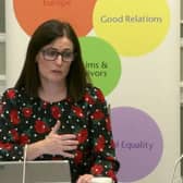 Paula Bradshaw told Timothy Gaston that a question to the First Minister on her employment of Michael McMonagle was not relevant.