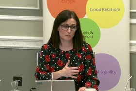 Paula Bradshaw told Timothy Gaston that a question to the First Minister on her employment of Michael McMonagle was not relevant.
