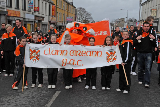 The Clann Eireann club were well represented in the Lurgan parade.