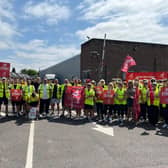Survitec workers in Dunmurry take to the picket line as they call for an inflation-proof pay increase