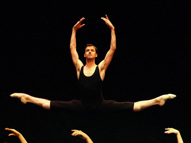 Leigh Alderson, who was born in Portadown in 1986, is a male ballet dancer, model and actor from Portadown. Alderson trained at The Royal Ballet School before joining the Scottish Ballet later joining Atlantic Ballet Theatre of Canada and guesting with Cork City Ballet. The BBC produced three documentary films about him. Lost To Dance was broadcast in October 1998, A God Given Gift in September 2005 and the third, also called A God Given Gift, in December 2007. He features in the photo 'Flight of Freedom' which was the product of a collaborative photo-shoot between Alderson and Karin Pritzel, an award-winning photographer from Dublin.