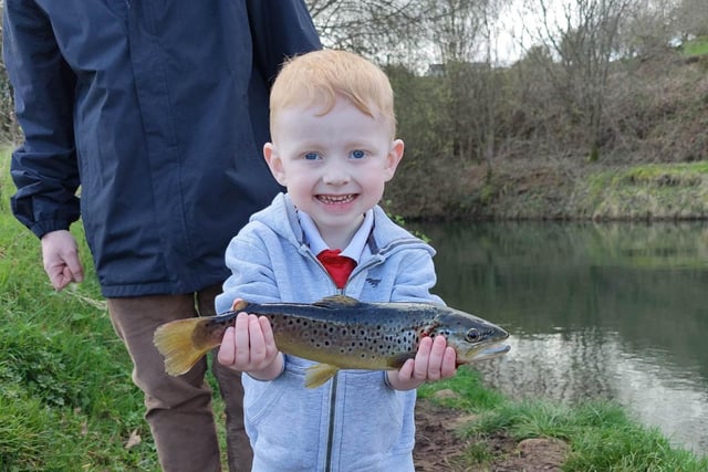 Oliver Beverland, now 4 years old, enjoys fishing and making the most of his new lease of life after receiving more than 20 blood donations