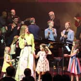 The Getty family performing on stage with featured guests. Pic credit: Getty Music