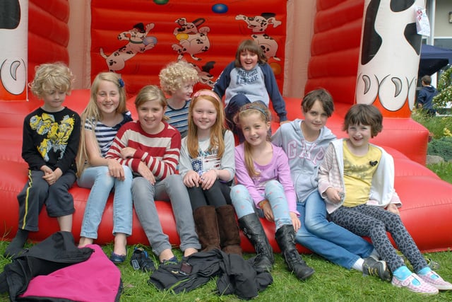 Having fun on the bouncy castle at the Ballycarry Primary School summer fair in 2012. INLT 25-018-PSB