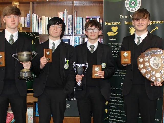 Students at St Patrick's Academy receive recognition at prizegiving ceremony