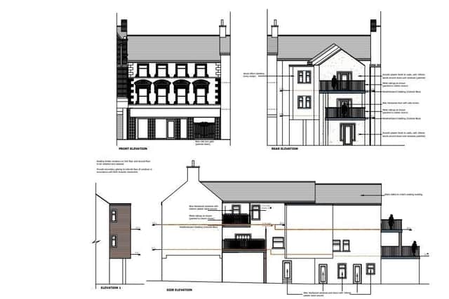 The existing commercial shop-front windows and one entrance door are to make way for window openings that replicate the established fenestration pattern on the upper floors. Image: ABC planning portal