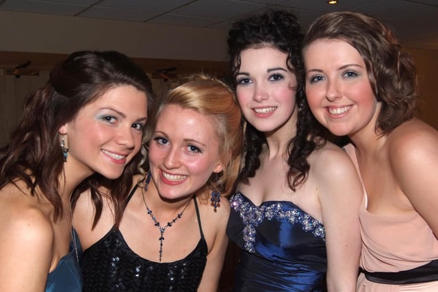 Harriet Wilson,  Annabeth Wilson,  Adel McAfee and  Laura Owens at the Dominican formal in 2010
