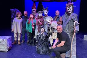 Cast and crew of Newpoint Players' latest production; 'In The Shadow Of The Glen'.