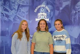 Robyn Waller, Miss Kayleigh Boyle English Teacher and Chloe Cochrane.