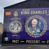 The new royalty-themed mural in New Mossley features the late Queen Elizabeth, King Charles  and the Prince and Princess of Wales