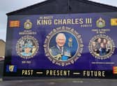 The new royalty-themed mural in New Mossley features the late Queen Elizabeth, King Charles  and the Prince and Princess of Wales
