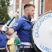 The Craigavon Protestant Boys drummer gives it his all during the Lurgan Royal Black District Chapter No 2 parade in Bangor in 2024. Photo: Stephen Davison / Pacemaker