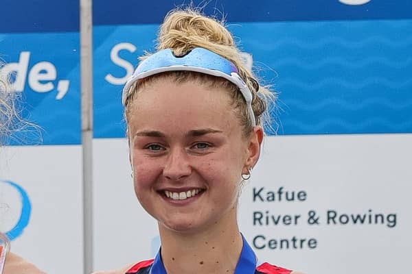 Great Britain's Hannah Scott. (Photo by Srdjan Stevanovic/Getty Images for British Rowing)