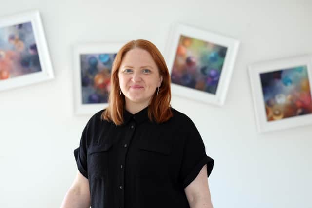 Arlene Marks who has already exhibited at the AEON Community Arts space in William Street Lurgan, Co Armagh.