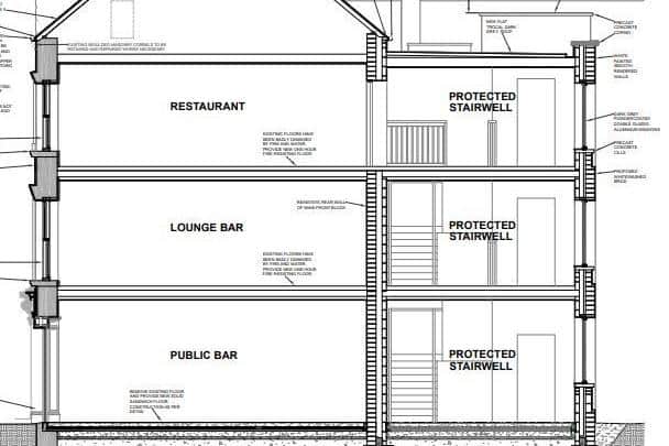 All three floors of the Manhattan Bar will be restored, to include a public bar, a lounge bar and a restaurant. Credit: Armagh City, Banbridge & Craigavon Borough Council planning portal