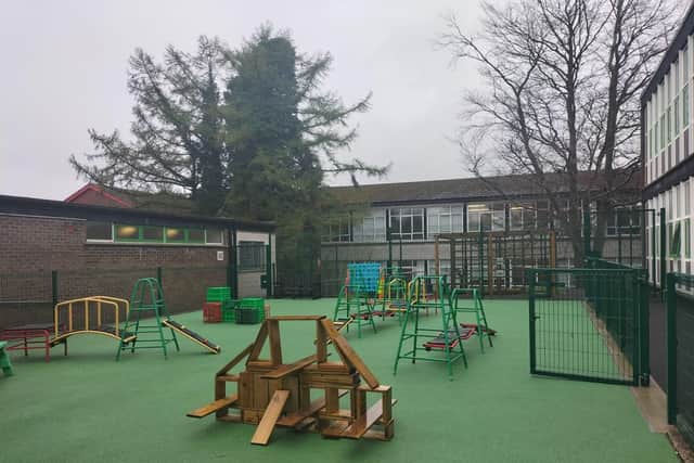 The new play area. Pic credit: St Aloysius Primary