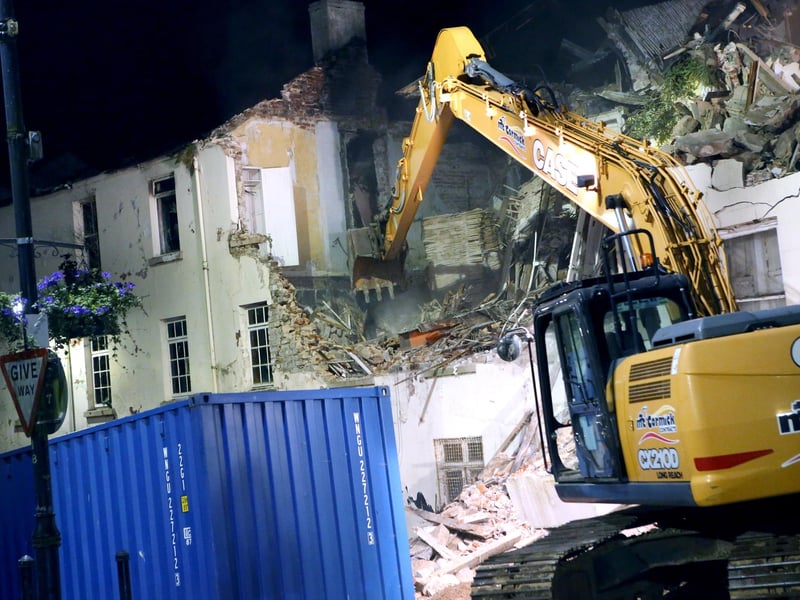 The Antrim Arms in Ballycastle which has been demolished.