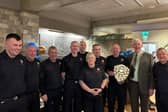 The Carnlough crew who were given the Bob Shannon Memorial Award for service.  Photo: NIFRS North Facebook page