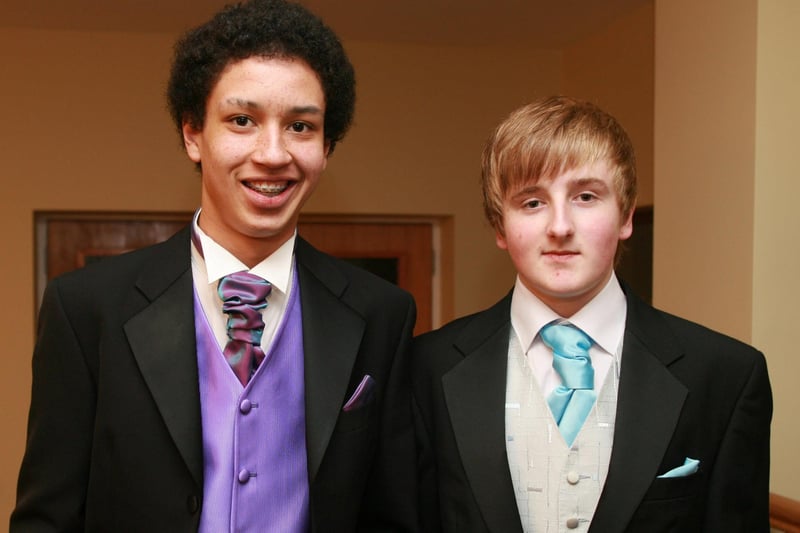 Nathaniel Degnan and Simon McAtamney attended the 2010 school formal at the Knockagh Lodge. Ct07-031tc