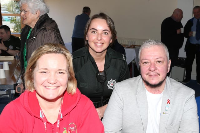 PSNI Const Robyn O'Connor meets community representatives at the Reference, Engagement and Listening (REaL) event