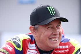 John McGuinness during the opening practice session at the 2023 North West 200. He will mark his 30th anniversary at the NW200 this year.PICTURE BY STEPHEN DAVISON